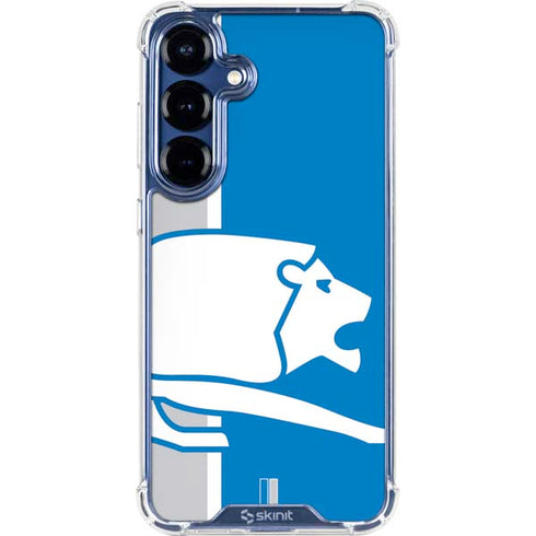 NFL Detroit Lions Retro Logo Galaxy S25 Clear Case